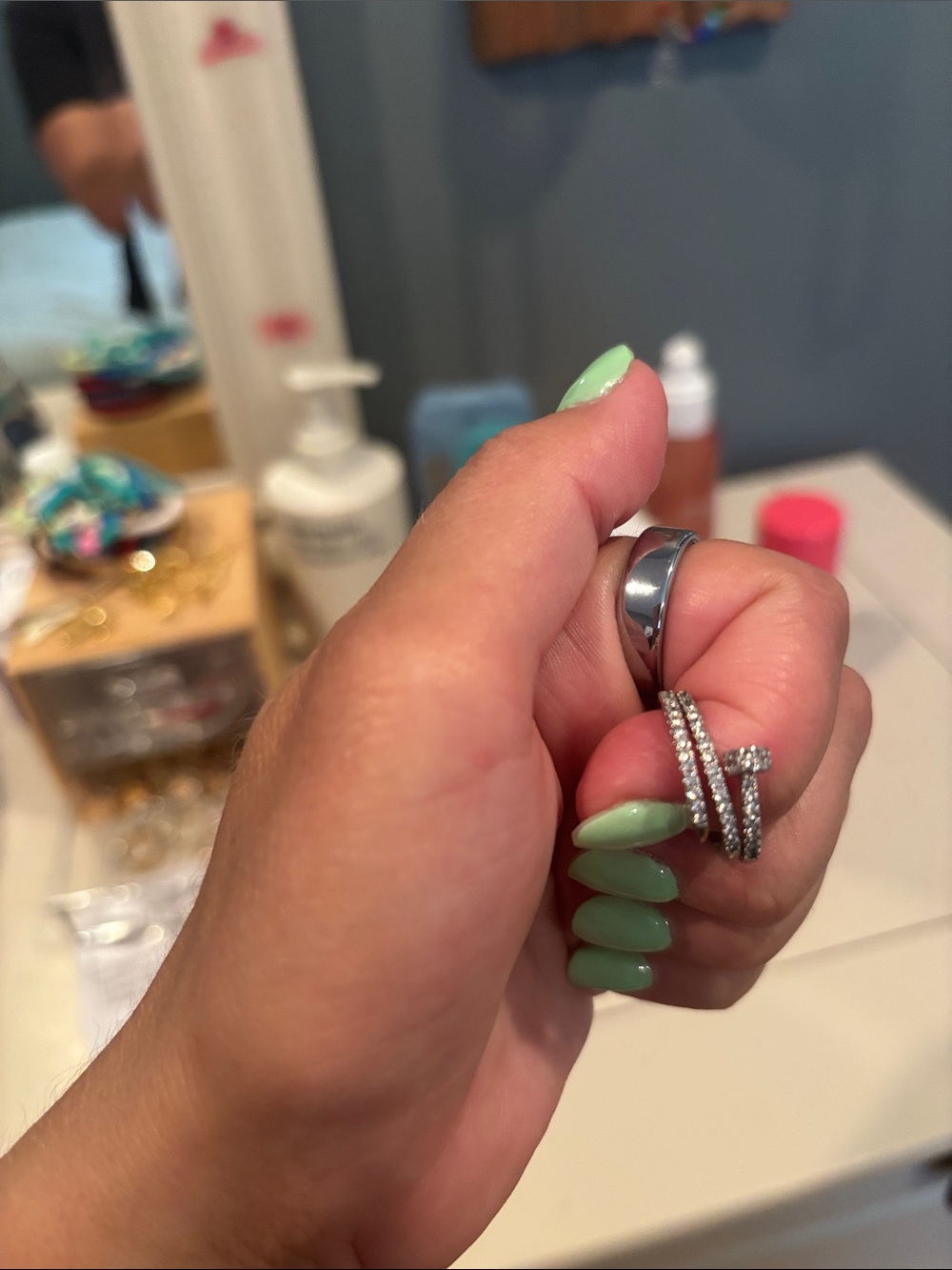 Wrap around Stackable Ring - Picture 3 of 5